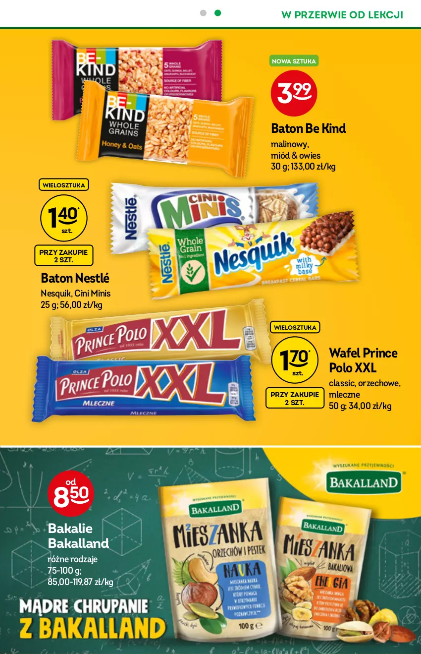 Gazetka promocyjna Żabka - ważna 01.09 do 14.09.2021 - strona 27 - produkty: Bakalland, Baton, Cini Minis, Miód, Nesquik, Nestlé, Prince Polo