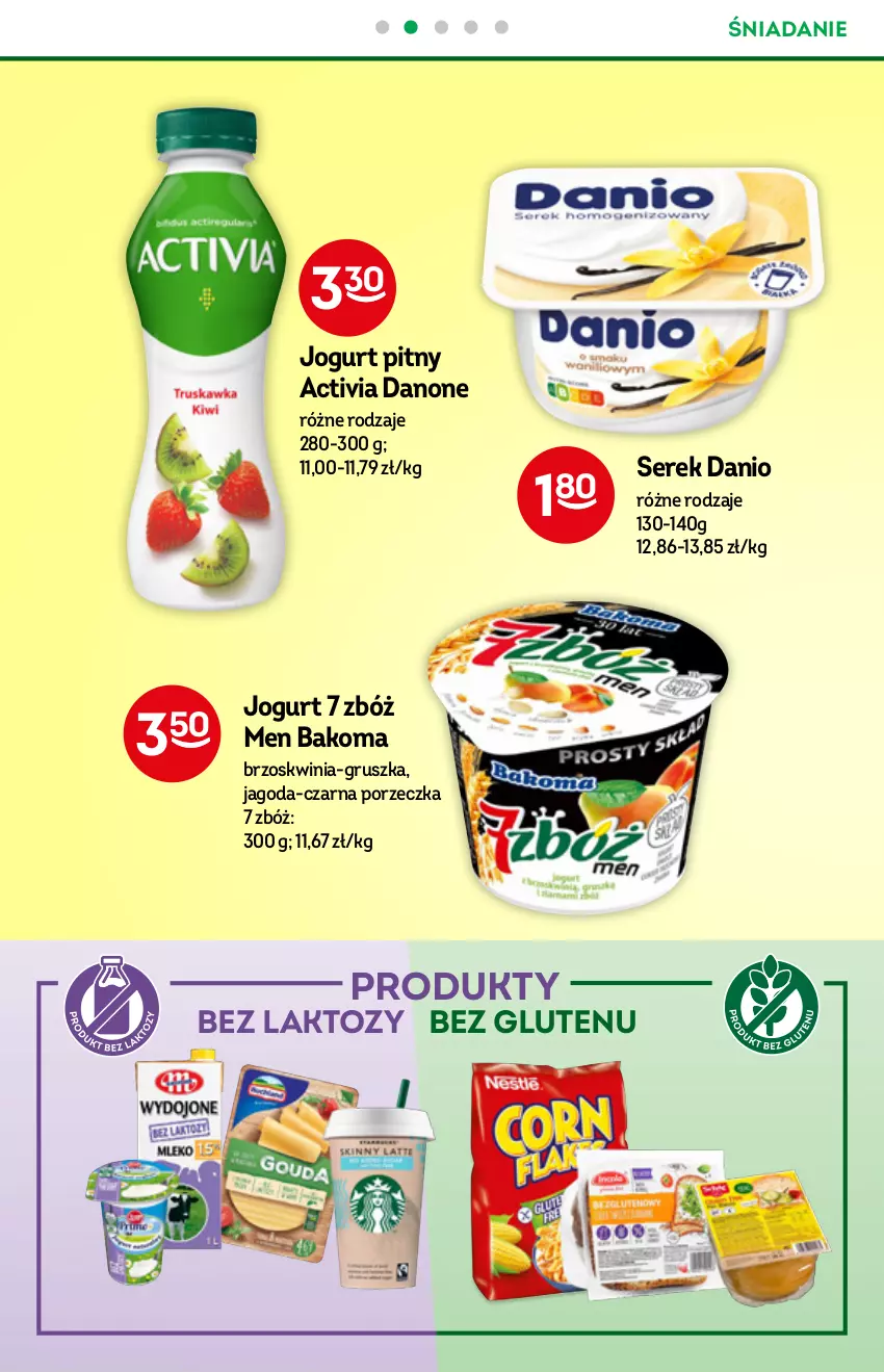 Gazetka promocyjna Żabka - ważna 01.09 do 14.09.2021 - strona 34 - produkty: Activia, Bakoma, Danio, Danone, Jogurt, Jogurt pitny, Por, Ser, Serek