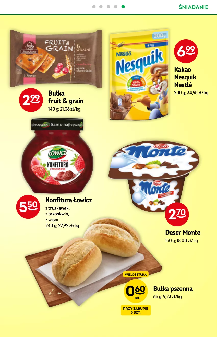 Gazetka promocyjna Żabka - ważna 01.09 do 14.09.2021 - strona 37 - produkty: Bułka, Deser, Gra, Kakao, Konfitura, Monte, Nesquik, Nestlé, Ser