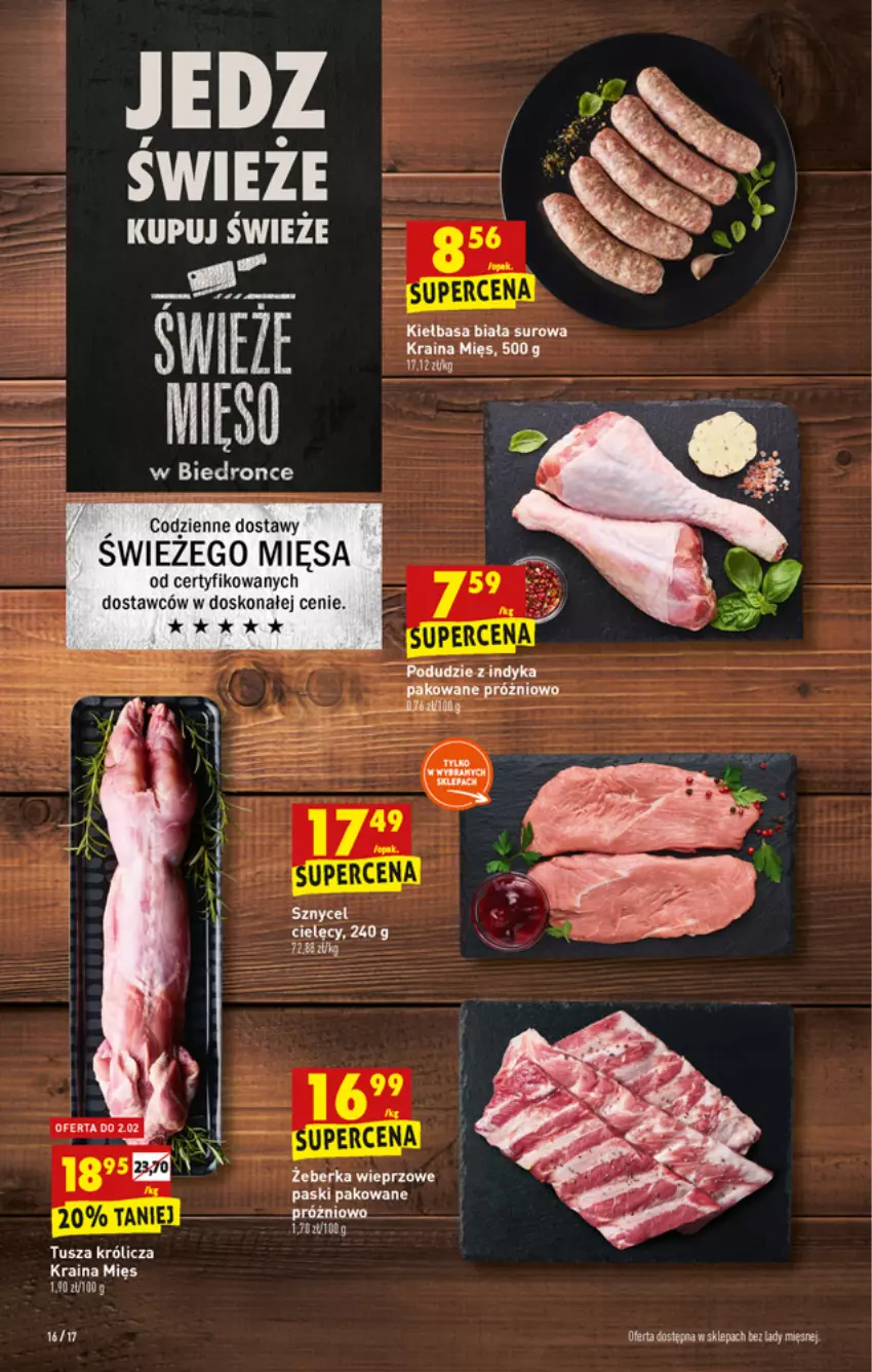 Gazetka promocyjna Biedronka - W tym tygodniu - ważna 31.01 do 05.02.2022 - strona 16 - produkty: Dron, Kiełbasa, Kiełbasa biała, Tusz