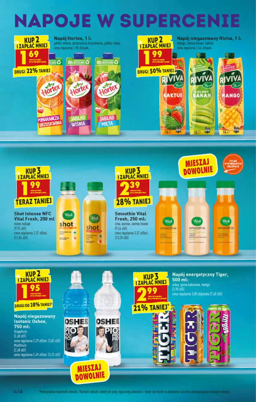 Gazetka promocyjna Biedronka - W tym tygodniu - ważna 31.01 do 05.02.2022 - strona 44 - produkty: Gala, Hortex, Napój, Napój niegazowany, Napoje, Oshee, Parka, Smoothie, Sok, Tera