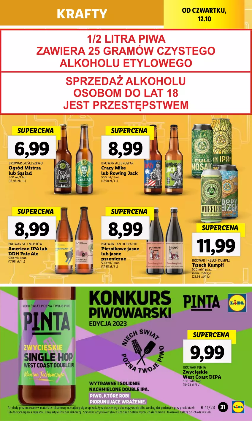 Gazetka promocyjna Lidl - GAZETKA - ważna 12.10 do 14.10.2023 - strona 41 - produkty: Gra, Ogród, Piernik, Piwa