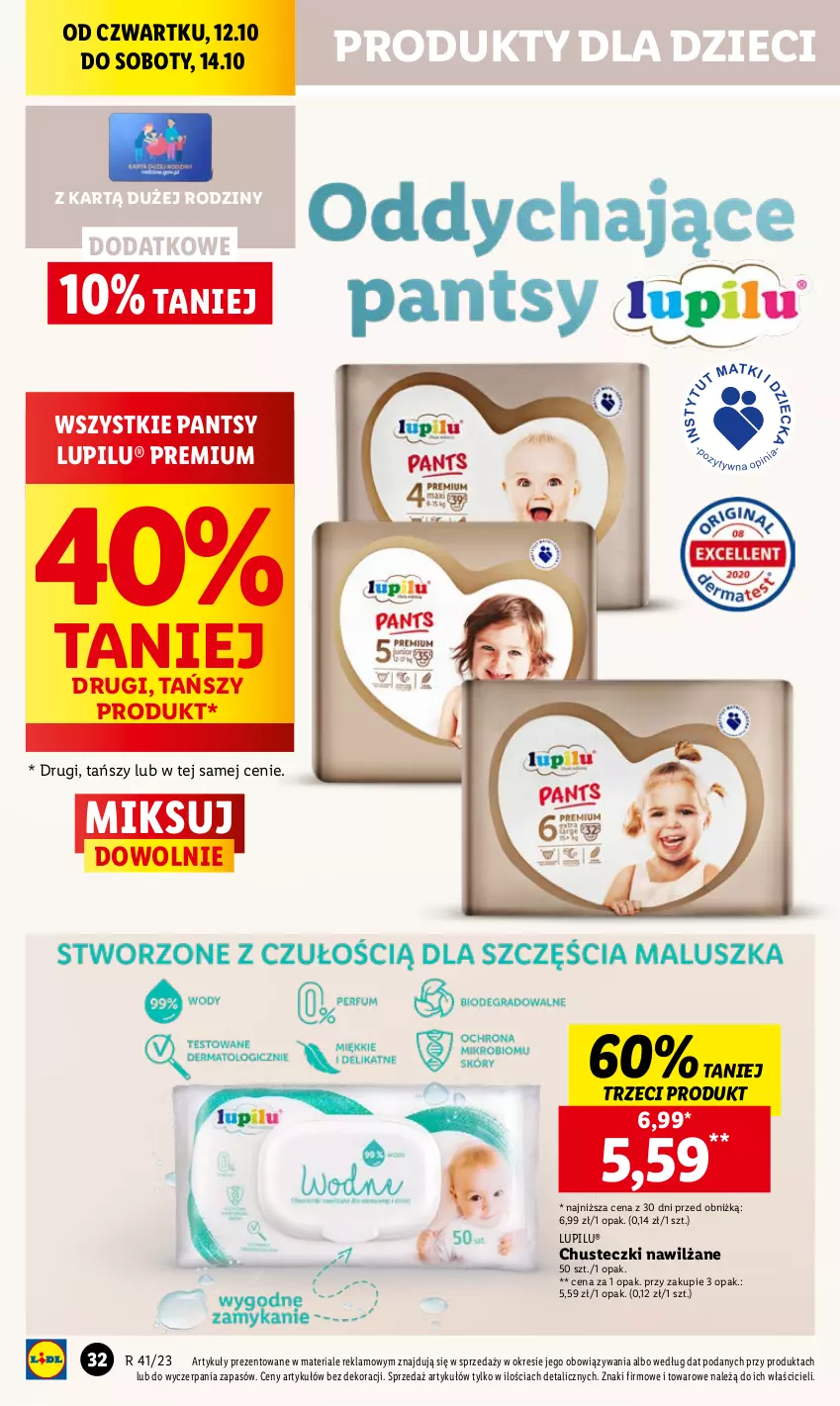 Gazetka promocyjna Lidl - GAZETKA - ważna 12.10 do 14.10.2023 - strona 42 - produkty: Chusteczki, Dzieci