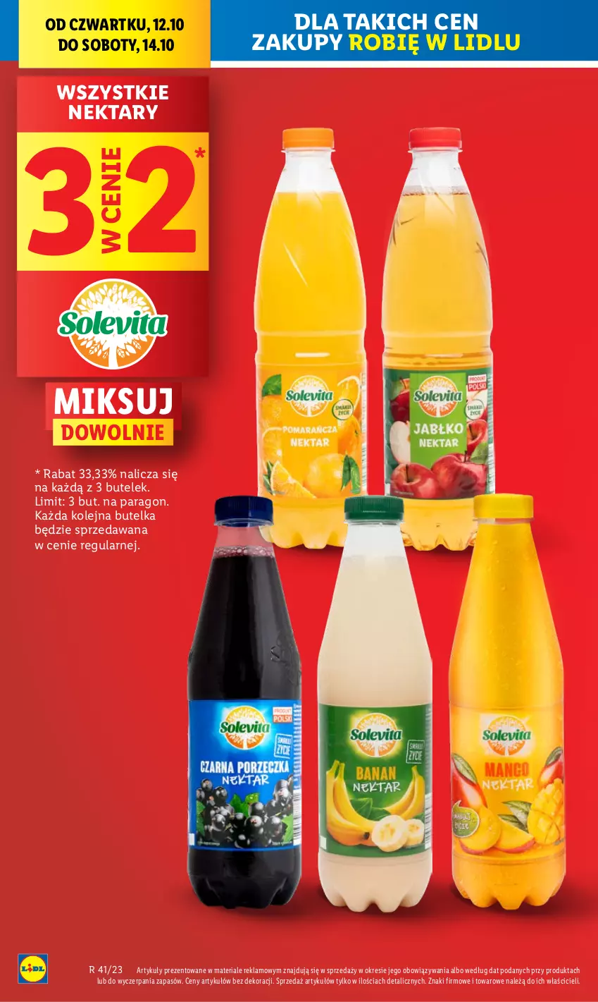 Gazetka promocyjna Lidl - GAZETKA - ważna 12.10 do 14.10.2023 - strona 8 - produkty: Nektar, Olej