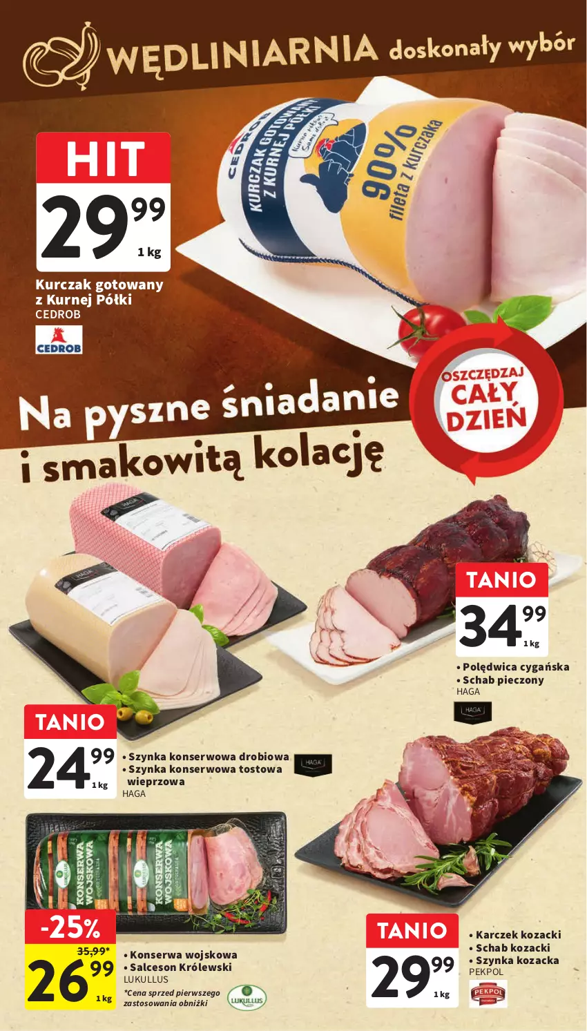 Gazetka promocyjna Intermarche - Gazetka Intermarche - ważna 09.11 do 15.11.2023 - strona 20 - produkty: Królewski, Kurczak, Kurczak gotowany, Pekpol, Piec, Polędwica, Salceson, Schab pieczony, Ser, Szynka, Szynka konserwowa