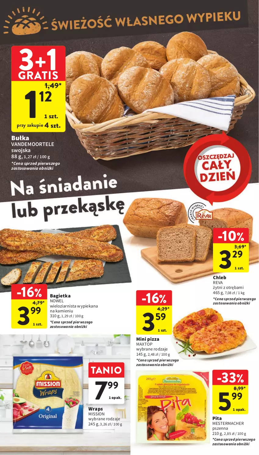 Gazetka promocyjna Intermarche - Gazetka Intermarche - ważna 09.11 do 15.11.2023 - strona 22 - produkty: Bagietka, Bułka, Chleb, Gra, Pizza, Top