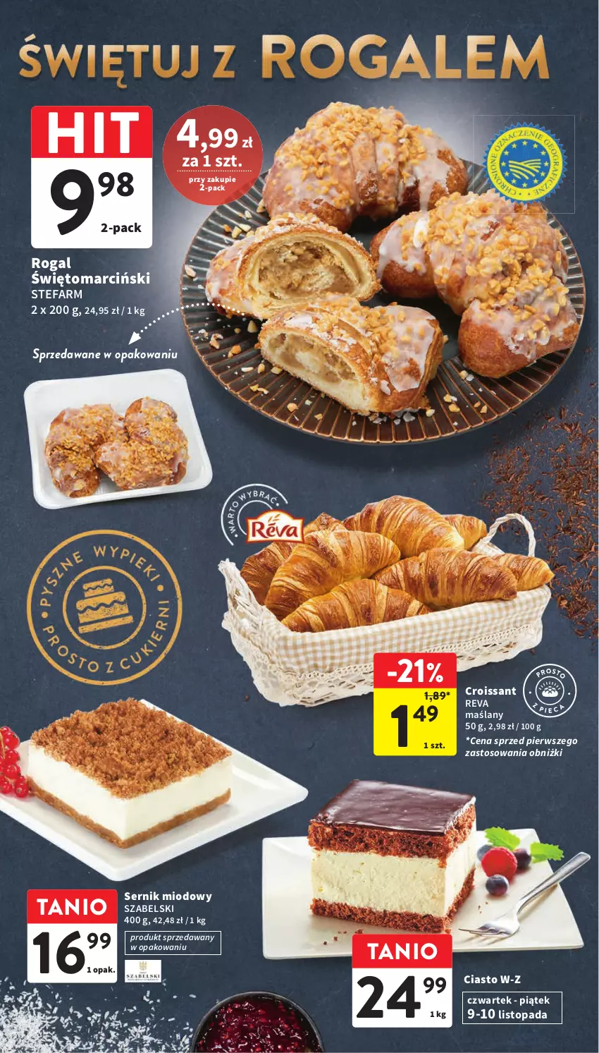 Gazetka promocyjna Intermarche - Gazetka Intermarche - ważna 09.11 do 15.11.2023 - strona 4 - produkty: Croissant, Fa, Rogal, Ser, Top