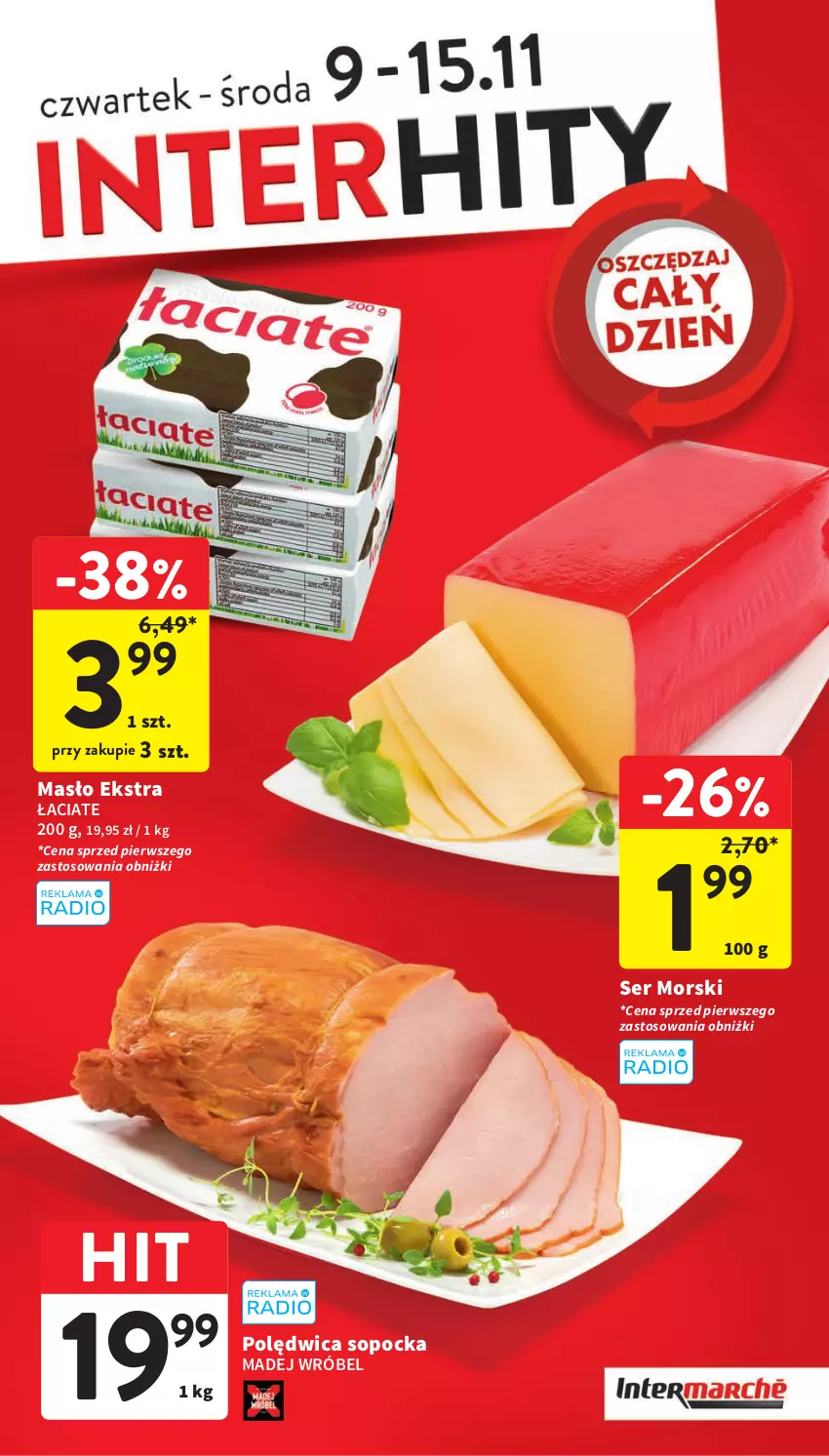 Gazetka promocyjna Intermarche - Gazetka Intermarche - ważna 09.11 do 15.11.2023 - strona 5 - produkty: Madej Wróbel, Masło, Polędwica, Ser