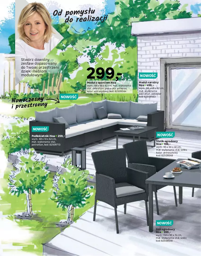 Gazetka promocyjna Leroy Merlin - Katalog ogród 2021 - ważna 04.03 do 30.06.2021 - strona 28 - produkty: Jadalnia, Krzesło, Krzesło ogrodowe, Poduszka, Stół, Stolik