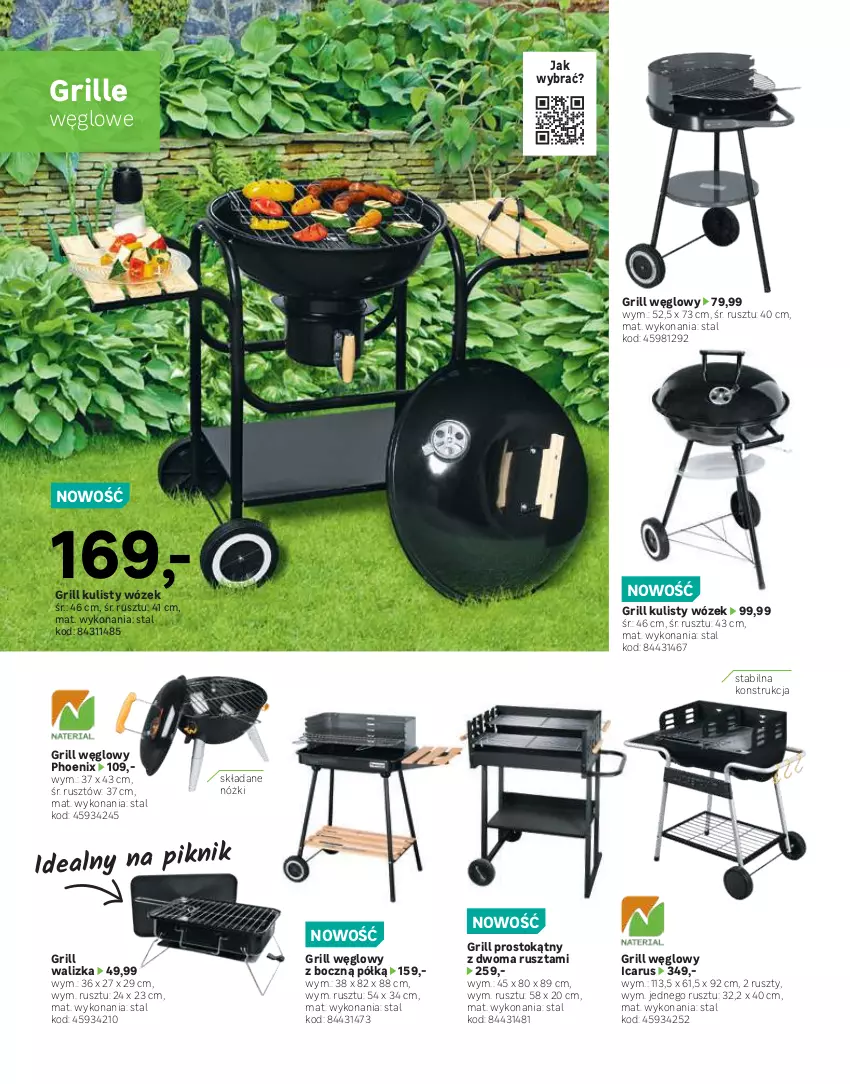 Gazetka promocyjna Leroy Merlin - Katalog ogród 2021 - ważna 04.03 do 30.06.2021 - strona 64 - produkty: Grill, Inka, Kominek, Piec, Stojak, Termometr, Walizka, Wózek