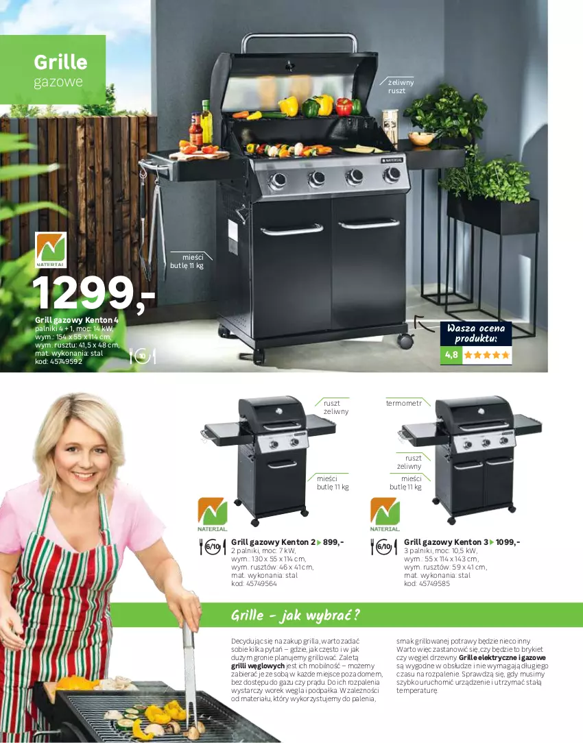 Gazetka promocyjna Leroy Merlin - Katalog ogród 2021 - ważna 04.03 do 30.06.2021 - strona 68 - produkty: Grill, Grill gazowy, Mobil, Mus, Okap, Pokrowiec, Pokrywa, Półka, Por, Sport, Termometr, Tran, Węgiel drzewny