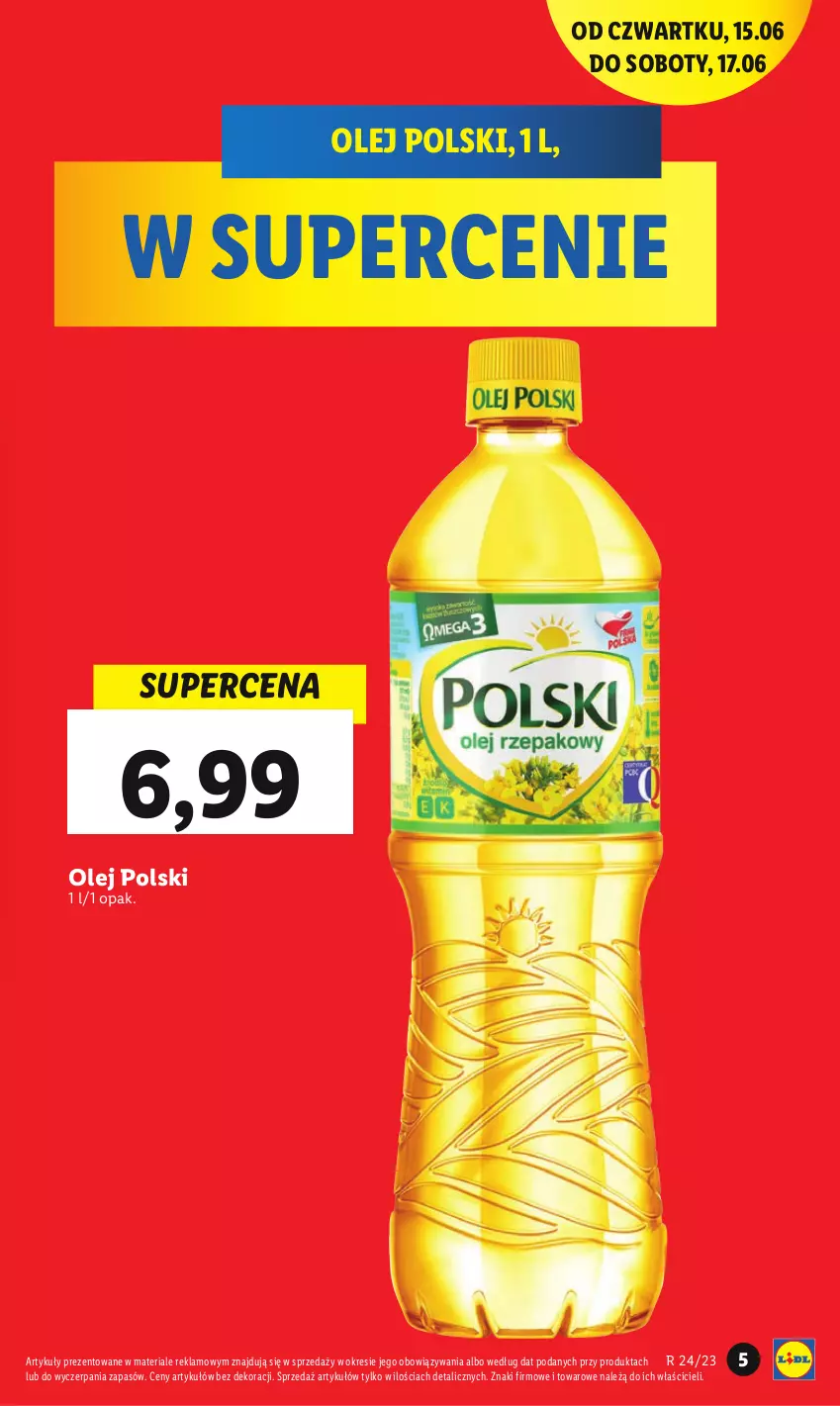 Gazetka promocyjna Lidl - GAZETKA - ważna 15.06 do 17.06.2023 - strona 7 - produkty: Olej