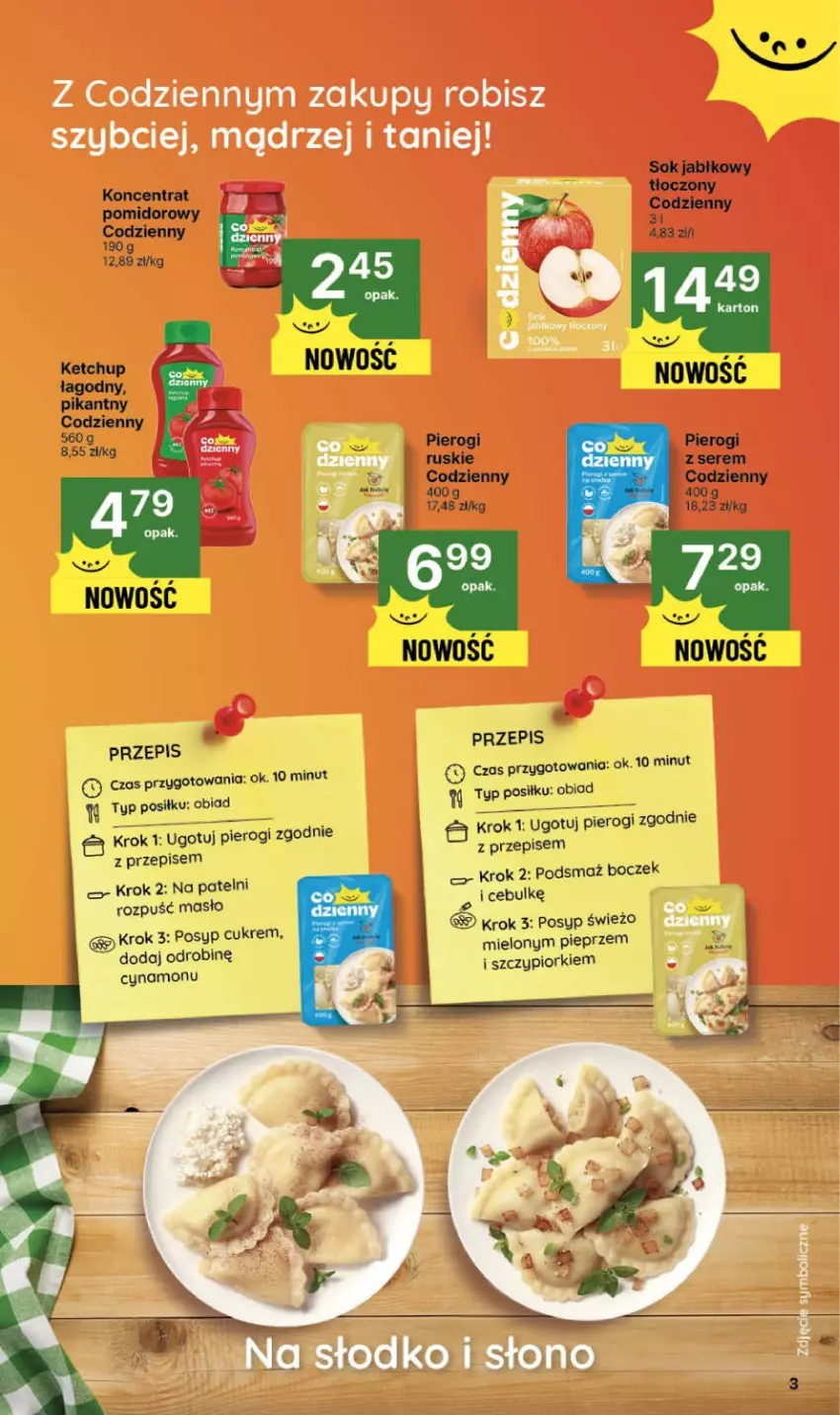 Gazetka promocyjna Delikatesy Centrum - Franczyza DC43 Czwartek - ważna 23.10 do 29.10.2025 - strona 3 - produkty: Boczek, Masło, Pieprz, Pierogi, Ser