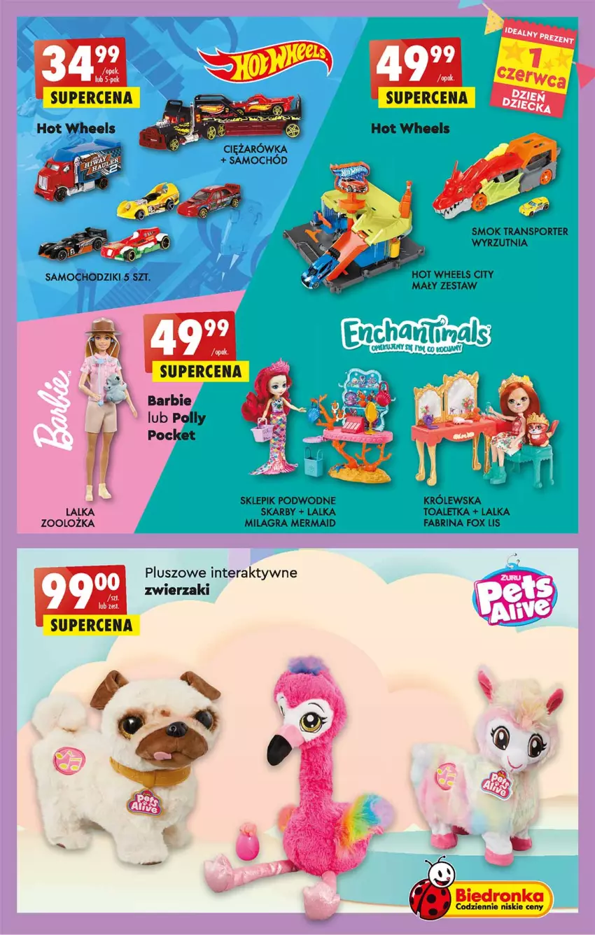 Gazetka promocyjna Biedronka - W tym tygodniu PN - ważna 16.05 do 21.05.2022 - strona 55 - produkty: Barbie, Fa, Gra, Hot Wheels, Lalka, Por, Sport, Tera, Toaletka, Tran, Wyrzutnia