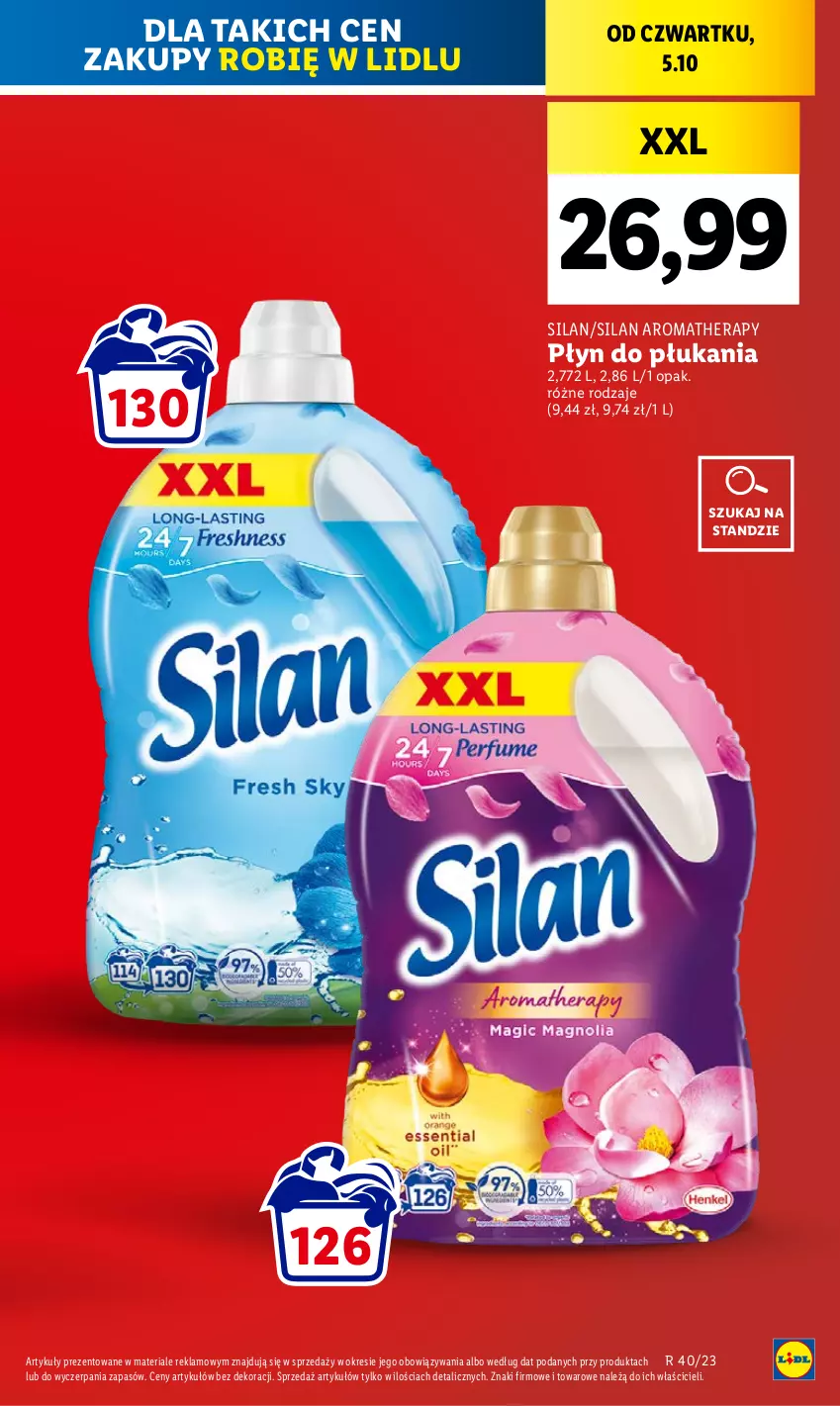 Gazetka promocyjna Lidl - GAZETKA - ważna 05.10 do 07.10.2023 - strona 15 - produkty: Płyn do płukania, Silan