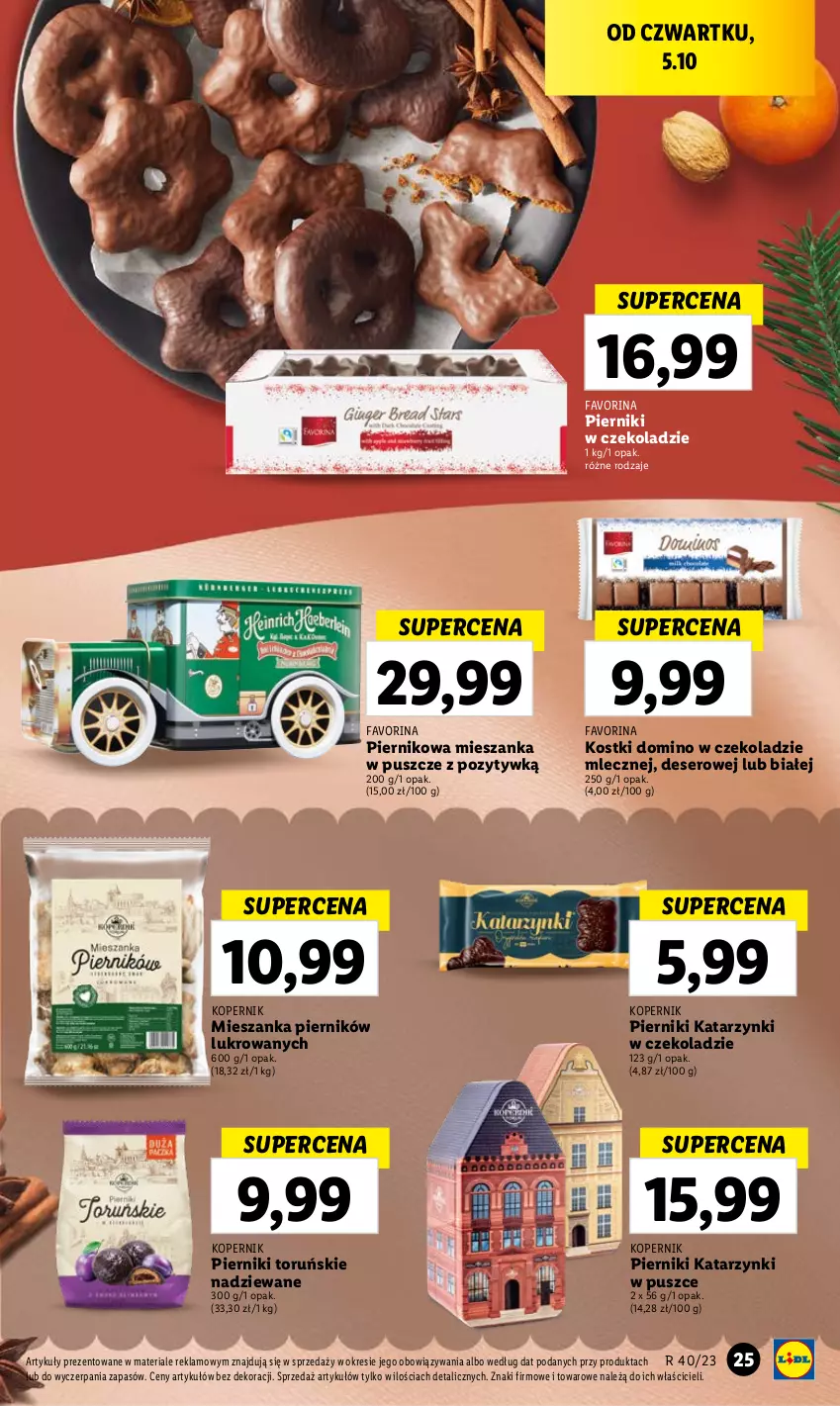 Gazetka promocyjna Lidl - GAZETKA - ważna 05.10 do 07.10.2023 - strona 33 - produkty: Deser, Fa, Piernik, Pierniki w czekoladzie, Ser