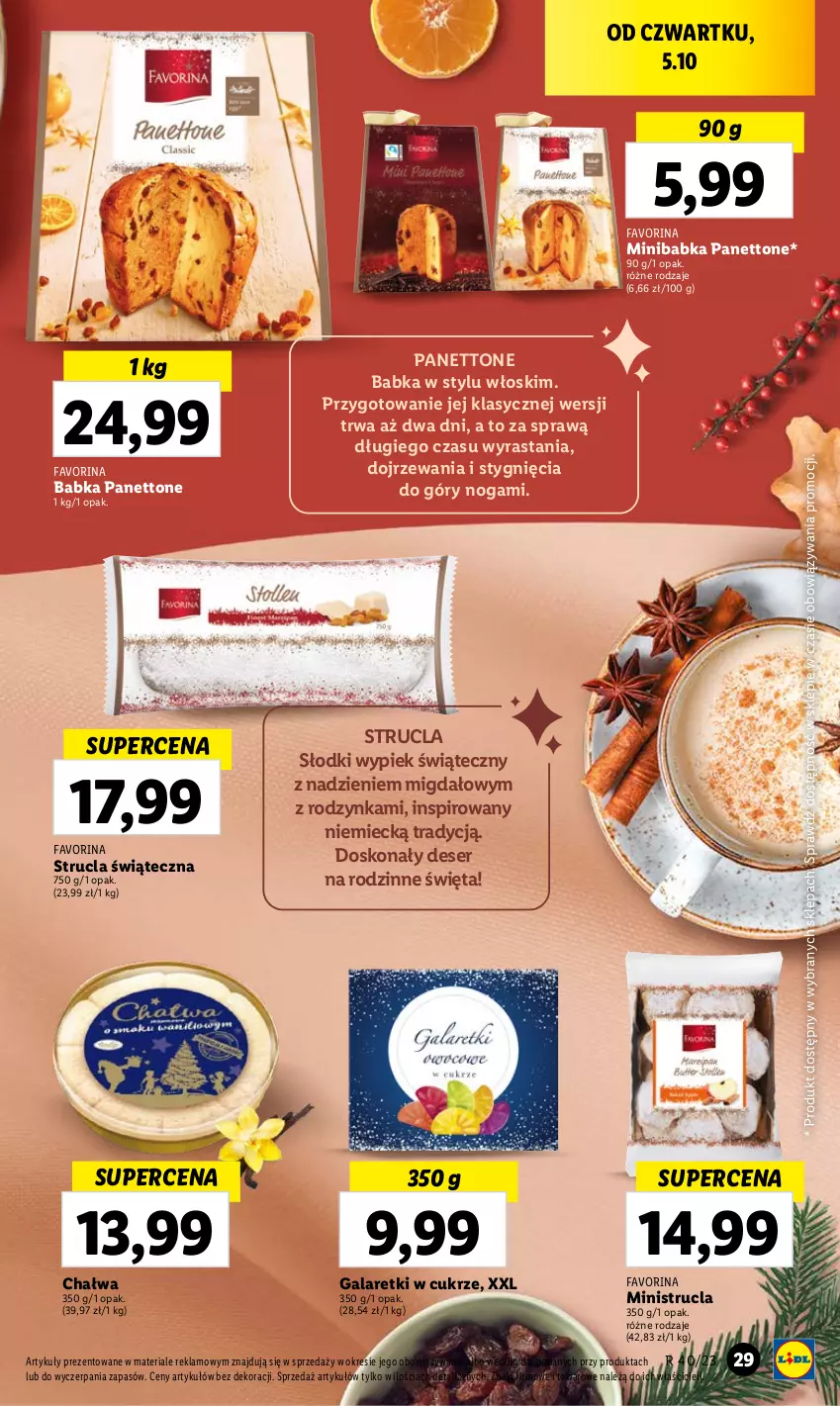 Gazetka promocyjna Lidl - GAZETKA - ważna 05.10 do 07.10.2023 - strona 37 - produkty: Babka, Chałwa, Deser, Fa, Gala, Galaretki, Ser, Strucla