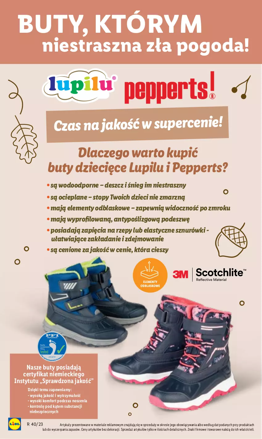 Gazetka promocyjna Lidl - GAZETKA - ważna 05.10 do 07.10.2023 - strona 52 - produkty: Buty, Dzieci, Piec, Por, Sok, Top