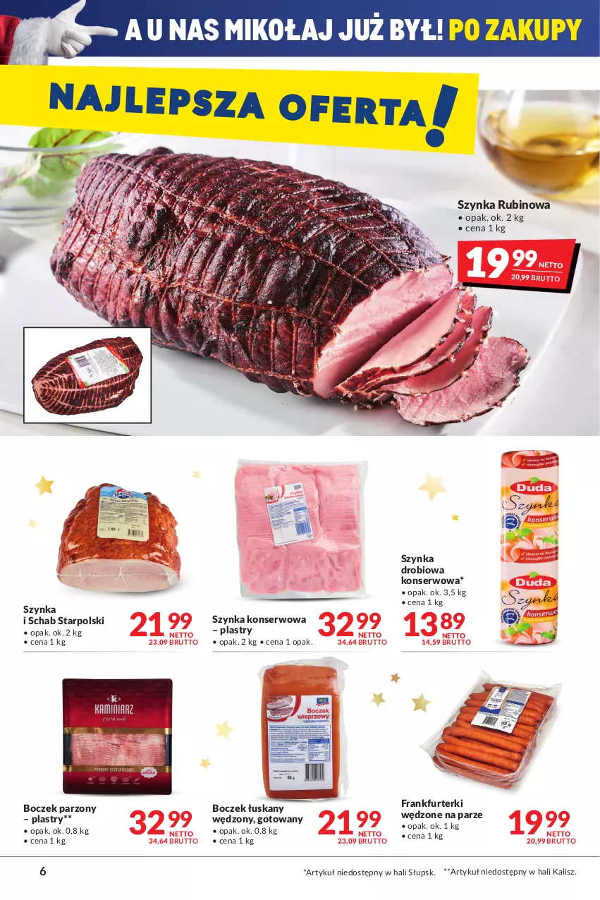 Gazetka promocyjna Makro - [Oferta promocyjna] Artykuły spożywcze i przemysłowe - ważna 30.11 do 13.12.2021 - strona 6 - produkty: Boczek, Frankfurterki, Rubin, Ser, Szynka, Szynka konserwowa