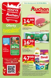 Gazetka promocyjna Auchan - Gazetka Oferty tygodnia! Supermarket Auchan - Gazetka - ważna od 17.04 do 17.04.2024 - strona 1 - produkty: Piec, Papier, Proszek do prania, Persil, Chrupki, Dżem, Ręcznik, Rolki, Pieczywo chrupkie, Pieczywo, Lanki