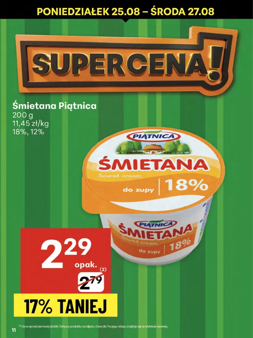 Gazetka promocyjna Delikatesy Centrum - Franczyza DC34 Czwartek - ważna 21.08 do 27.08.2025 - strona 11 - produkty: Piątnica
