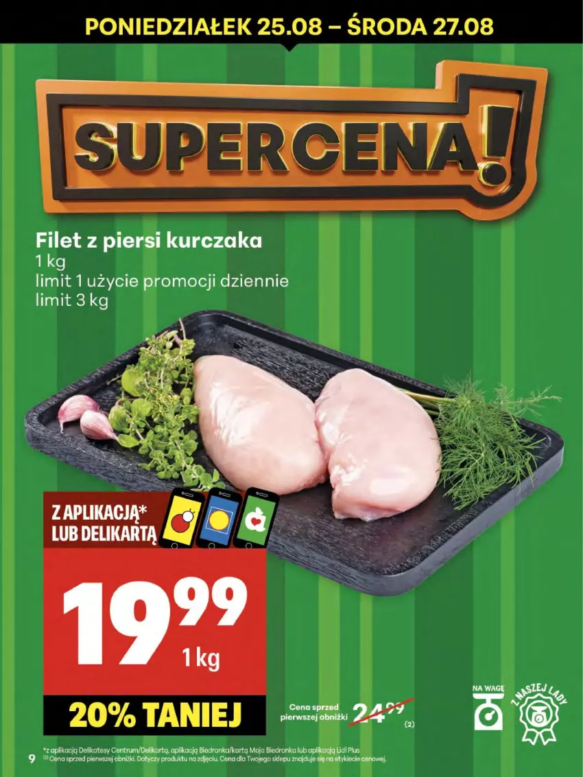 Gazetka promocyjna Delikatesy Centrum - Franczyza DC34 Czwartek - ważna 21.08 do 27.08.2025 - strona 9 - produkty: Dron, Filet z piersi kurczaka, Kurczak, Rum