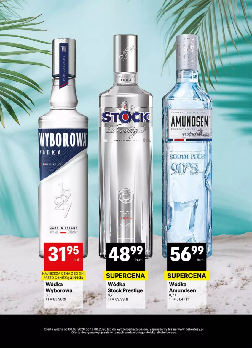 Gazetka promocyjna Delikatesy Centrum - Delibarek DC32-DC33 - ważna 06.08 do 19.08.2026 - strona 10 - produkty: Amundsen, Rama, Stock, Wódka, Wyborowa