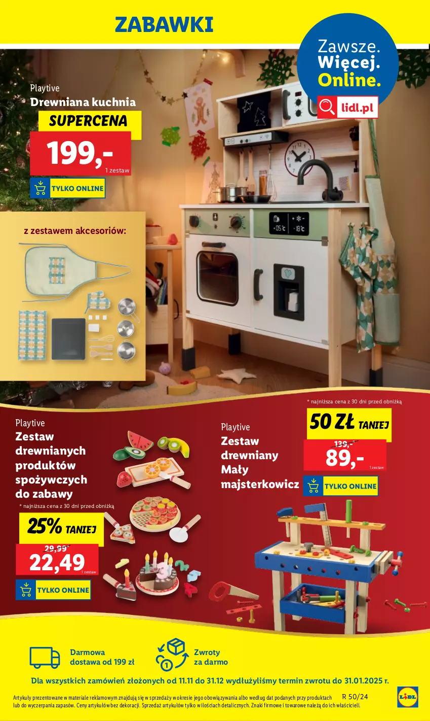 Gazetka promocyjna Lidl - GAZETKA - ważna 09.12 do 15.12.2024 - strona 29 - produkty: Drewniana kuchnia, Kuchnia