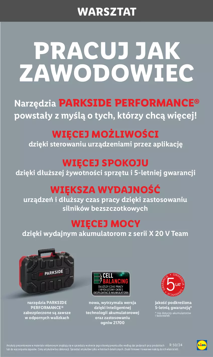 Gazetka promocyjna Lidl - GAZETKA - ważna 09.12 do 15.12.2024 - strona 43 - produkty: Akumulator, Intel, Parkside, Piec, Por, Ser, Walizka