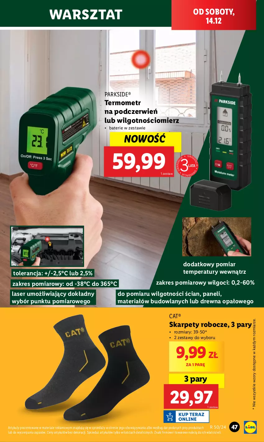 Gazetka promocyjna Lidl - GAZETKA - ważna 09.12 do 15.12.2024 - strona 51 - produkty: Karp, LG, Parkside, Ser, Termometr