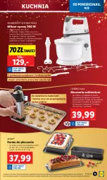 Gazetka promocyjna Lidl - GAZETKA - Gazetka - ważna od 15.12 do 15.12.2024 - strona 13 - produkty: Piec, Silvercrest, Makaron, Ser, Ivar, Blender, Cukier, Kuchnia, Stojak, Szczotka, Mikser, Forma do pieczenia, Keksówka, Mikser ręczny, Wyciskarka, Miska, Szpatułka