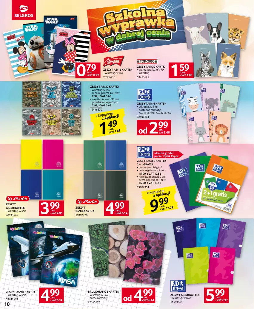 Gazetka promocyjna Selgros - Katalog Szkoła - ważna 01.07 do 30.09.2023 - strona 10 - produkty: Gra, Lion, Papier, Rama