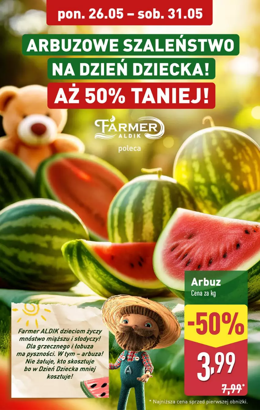 Gazetka promocyjna Aldi - Oferta weekendowa - ważna 29.05 do 31.05.2025 - strona 10 - produkty: Arbuz, Dzieci, Fa, Kosz