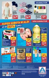 Gazetka promocyjna Aldi - Oferta weekendowa - Gazetka - ważna od 31.05 do 31.05.2025 - strona 14 - produkty: Orzechy włoskie, Por, Gra, 7up, Bell, Mięsne specjały, Sandał, Mirinda, O nas, Filet z piersi indyka, Pepsi, Czekolada, Syrop, Dzieci, Olej rzepakowy, Bella, Biuro, Masło, Olej, Kinder