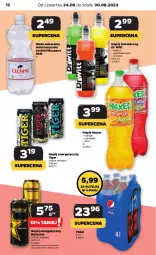 Gazetka promocyjna Netto - Artykuły spożywcze - Gazetka - ważna od 30.08 do 30.08.2023 - strona 12 - produkty: Mus, Napój energetyczny, Kaktus, Pepsi, Tiger, Oranżada, Napój izotoniczny, Szyna, Woda mineralna, Woda, Maxer, Napój