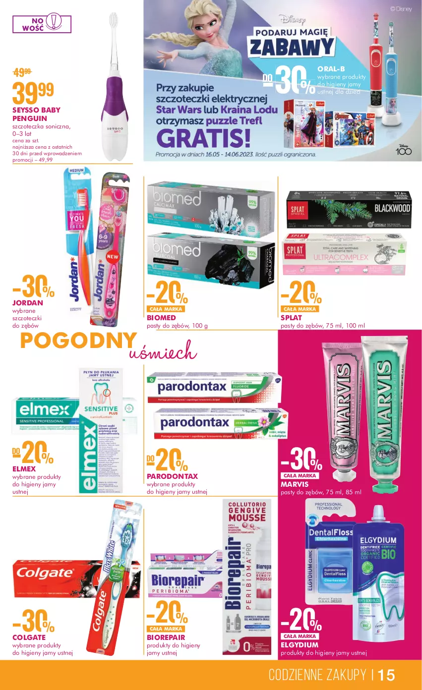 Gazetka promocyjna Super Pharm - Gazetka - ważna 01.06 do 14.06.2023 - strona 15 - produkty: Biorepair, Colgate, Dzieci, Elgydium, Elmex, LG, Parodontax, Seysso, Szczoteczka, Szczoteczka soniczna