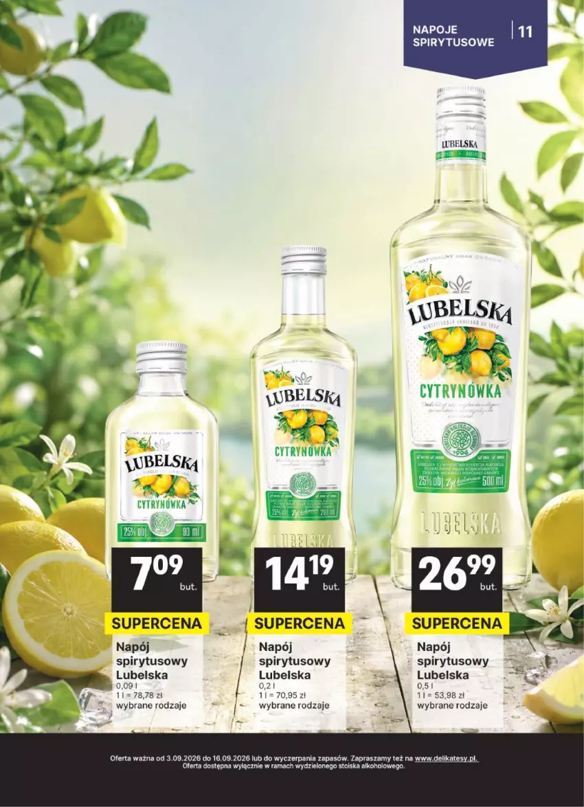 Gazetka promocyjna Delikatesy Centrum - Delibarek DC36-DC37 - ważna 03.09 do 16.09.2026 - strona 11 - produkty: Napój, Napoje, Rama