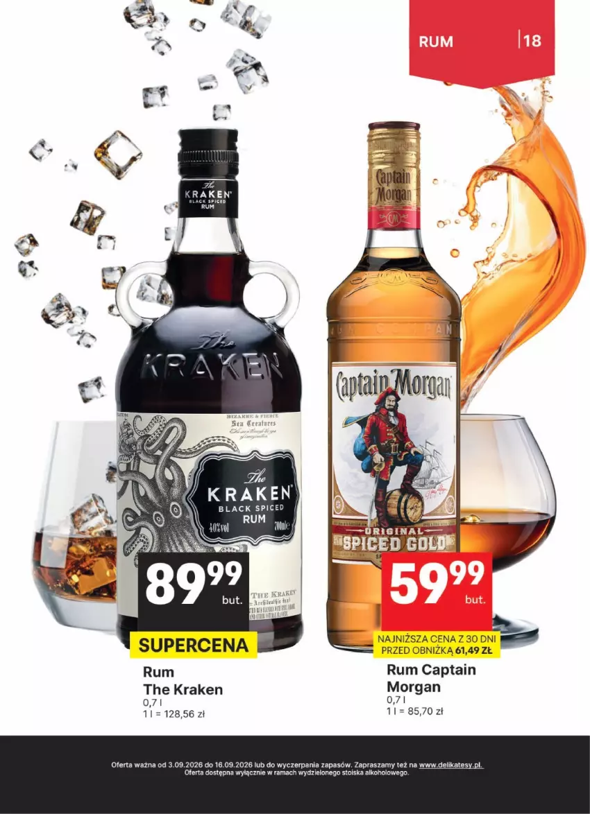 Gazetka promocyjna Delikatesy Centrum - Delibarek DC36-DC37 - ważna 03.09 do 16.09.2026 - strona 18 - produkty: Lack, Rama, Rum