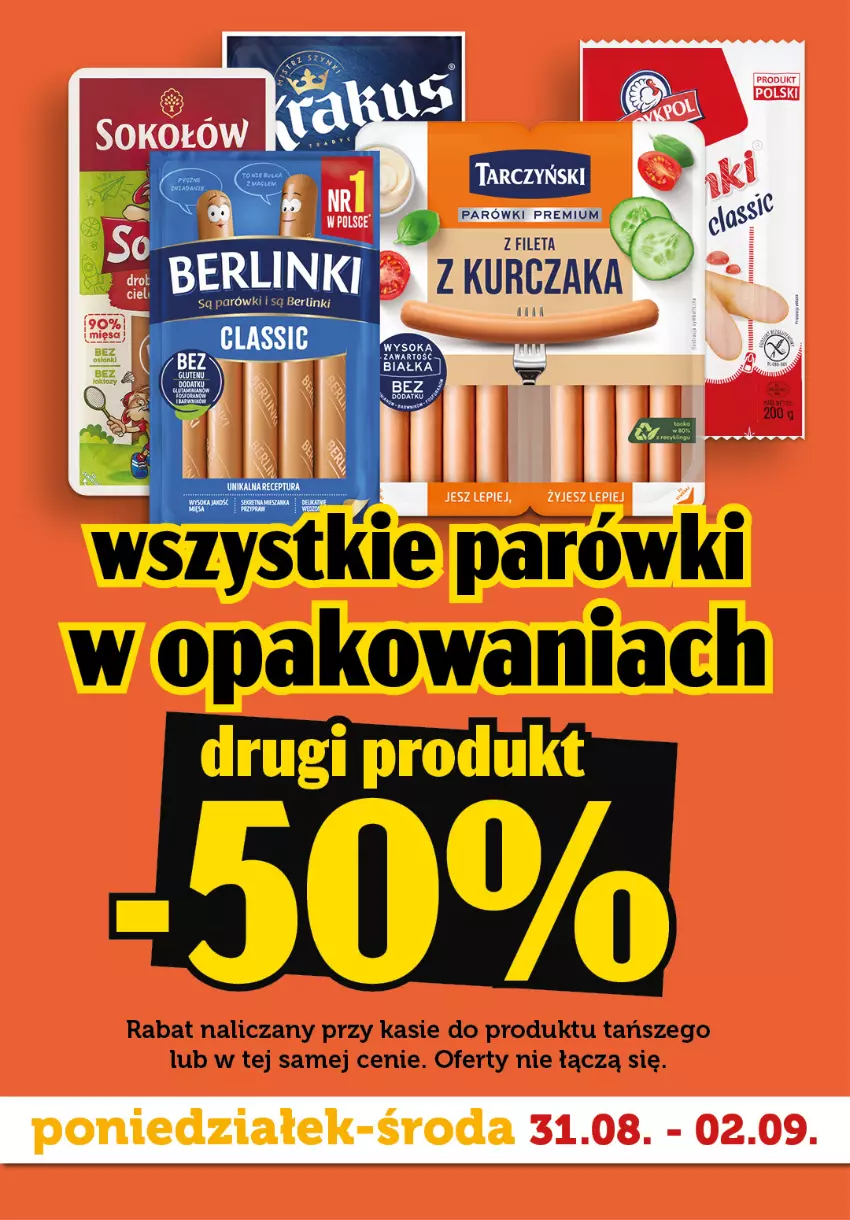 Gazetka promocyjna Topaz - Gazetka - ważna 31.08 do 02.09.2026 - strona 3 - produkty: Parówki