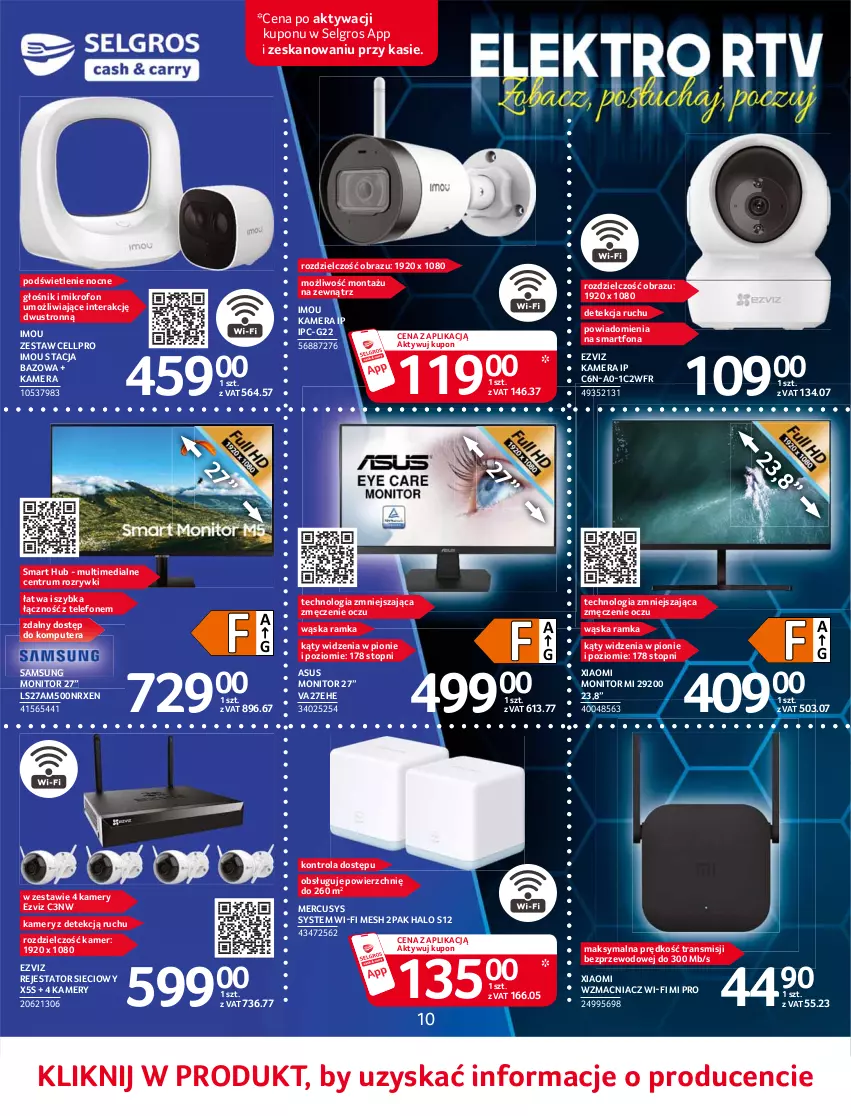 Gazetka promocyjna Selgros - Katalog Elektro - ważna 10.06 do 23.06.2021 - strona 10 - produkty: Asus, Głośnik, Halo, Kamera, Kamery, Komputer, LG, Mikrofon, Monitor, Obraz, Ramka, Rum, Samsung, Smartfon, Telefon, Tera, Top, Tran