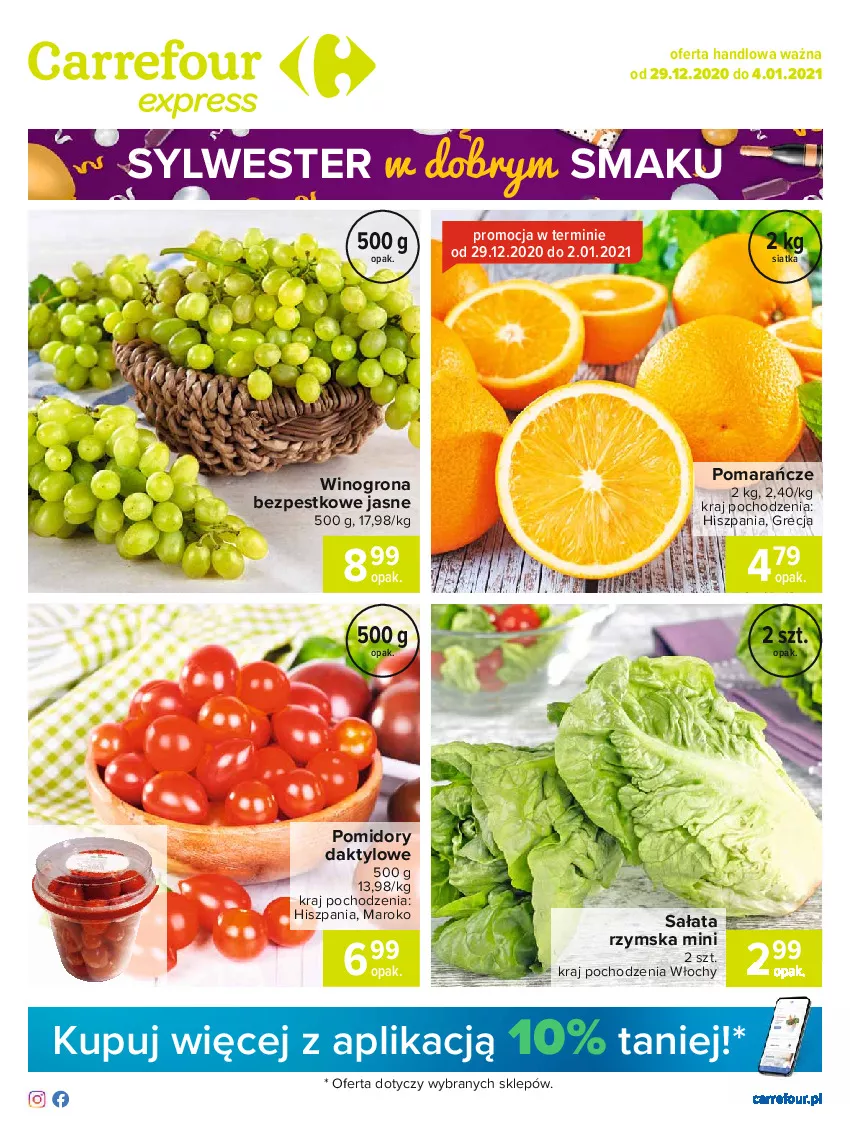 Gazetka promocyjna Carrefour - Ekspress sylwester - ważna 29.12.2020 do 04.01.2021 - strona 1