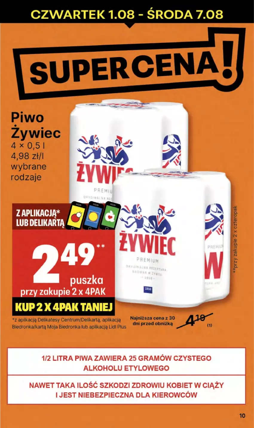 Gazetka promocyjna Delikatesy Centrum - NOWA GAZETKA Delikatesy Centrum od 1 sierpnia! 1-7.08.2024 - ważna 01.08 do 07.08.2024 - strona 10 - produkty: Dron, Piwo, Rum