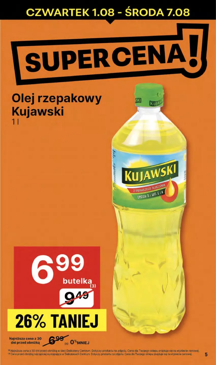 Gazetka promocyjna Delikatesy Centrum - NOWA GAZETKA Delikatesy Centrum od 1 sierpnia! 1-7.08.2024 - ważna 01.08 do 07.08.2024 - strona 5 - produkty: Kujawski, Olej, Olej rzepakowy, Rum