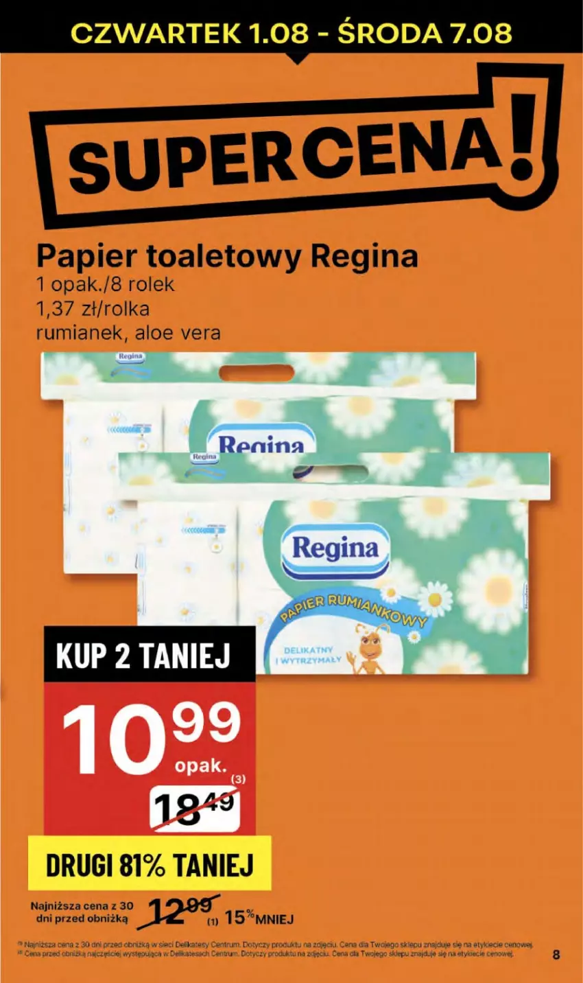 Gazetka promocyjna Delikatesy Centrum - NOWA GAZETKA Delikatesy Centrum od 1 sierpnia! 1-7.08.2024 - ważna 01.08 do 07.08.2024 - strona 8 - produkty: Aloe vera, Gin, Papier, Papier toaletowy, Rum