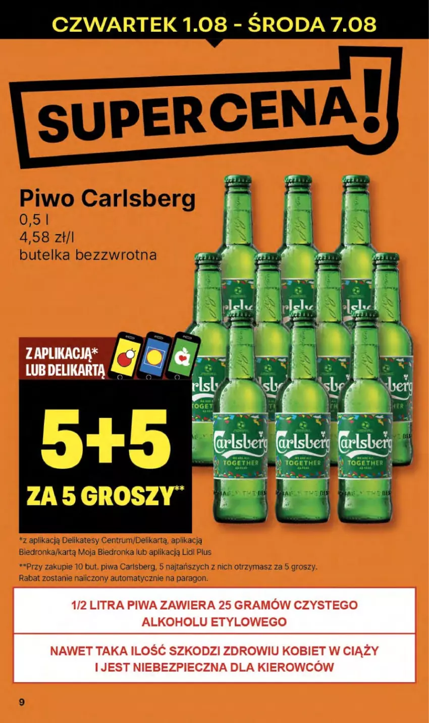 Gazetka promocyjna Delikatesy Centrum - NOWA GAZETKA Delikatesy Centrum od 1 sierpnia! 1-7.08.2024 - ważna 01.08 do 07.08.2024 - strona 9 - produkty: Gra, Piec, Piwa