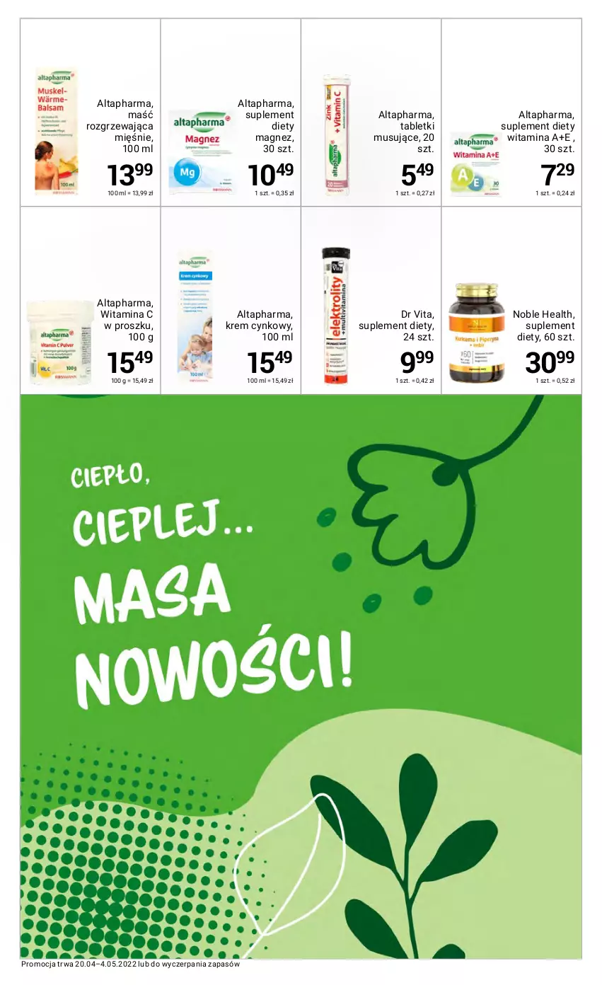 Gazetka promocyjna Rossmann - ważna 20.04 do 04.05.2022 - strona 49 - produkty: Cynk, Dr Vita, Magnez, Mus, Suplement diety, Tablet, Tabletki musujące