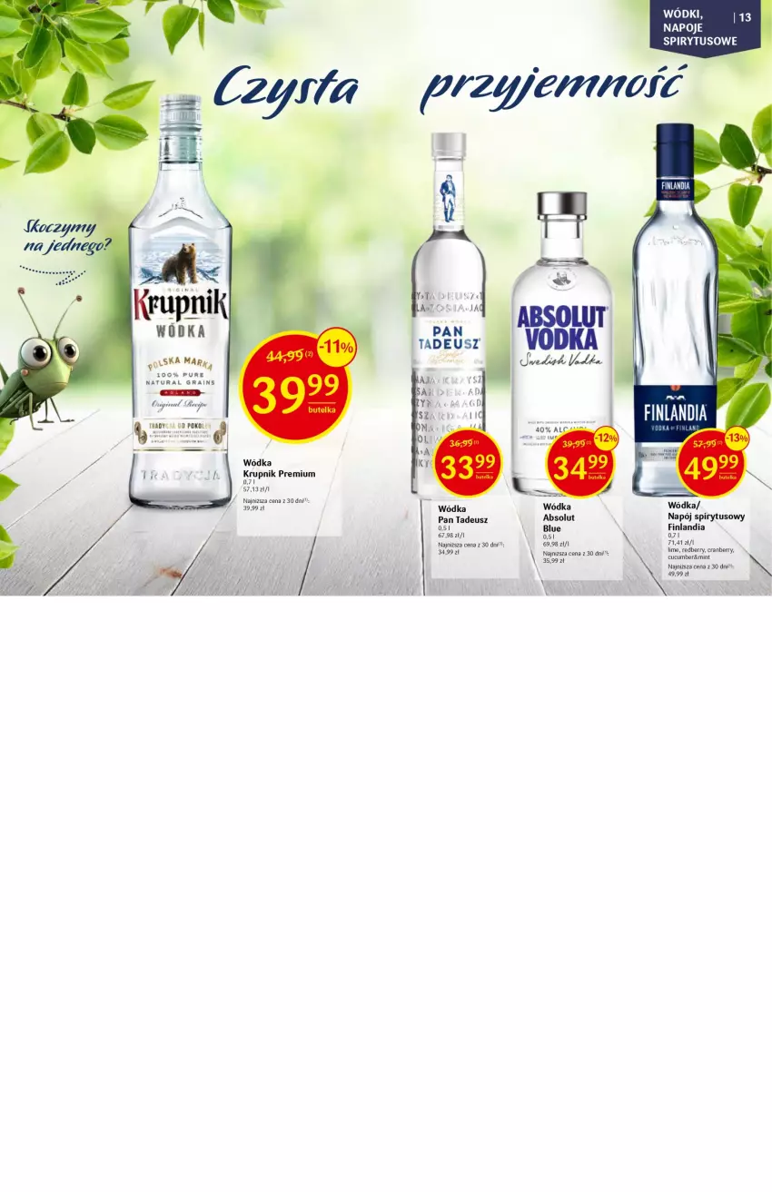 Gazetka promocyjna Delikatesy Centrum - DeliBarek DC16/DC17 - ważna 27.04 do 10.05.2023 - strona 7 - produkty: Absolut, Finlandia, Gra, Krupnik, Napój, Napoje, Pur, Wódka