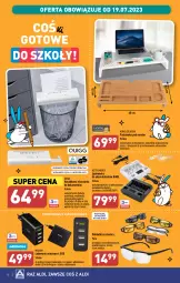 Gazetka promocyjna Aldi - Artykuły przemysłowe i tekstylia - Gazetka - ważna od 22.07 do 22.07.2023 - strona 8 - produkty: Top, Papier, Kosz, Niszczarka, Warka, Monitor, Biuro, Akumulator