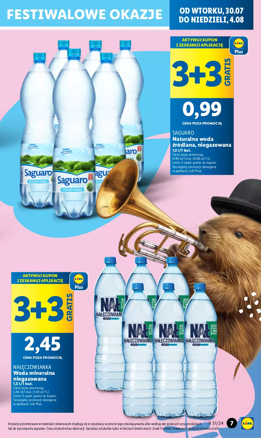 Gazetka promocyjna Lidl - GAZETKA - ważna 30.07 do 04.08.2024 - strona 7 - produkty: Gra, LANA, Nałęczowianka, Woda, Woda mineralna