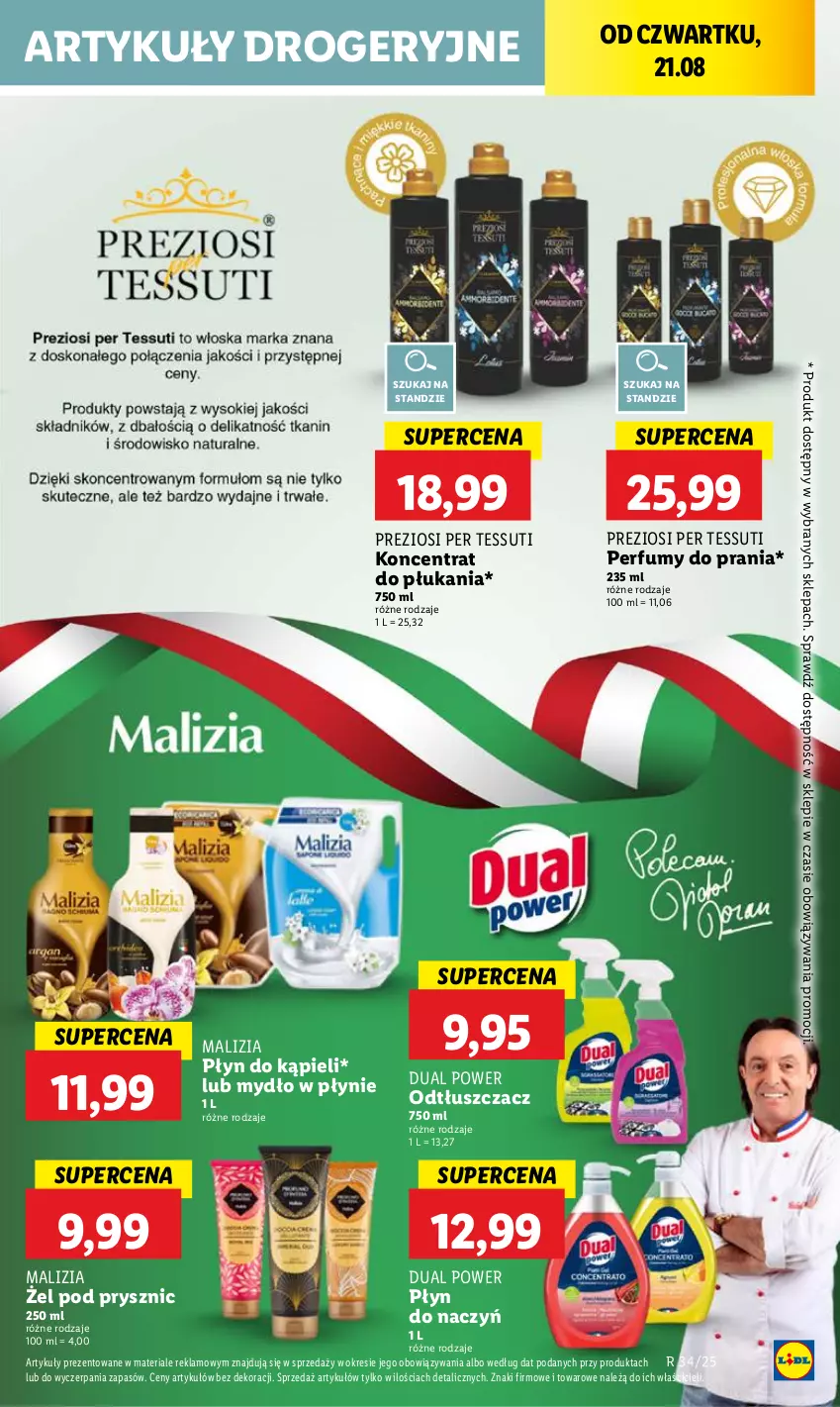 Gazetka promocyjna Lidl - GAZETKA - ważna 21.08 do 23.08.2025 - strona 55 - produkty: Malizia, Mydło, Mydło w płynie, Odtłuszczacz, Perfum, Płyn do kąpieli